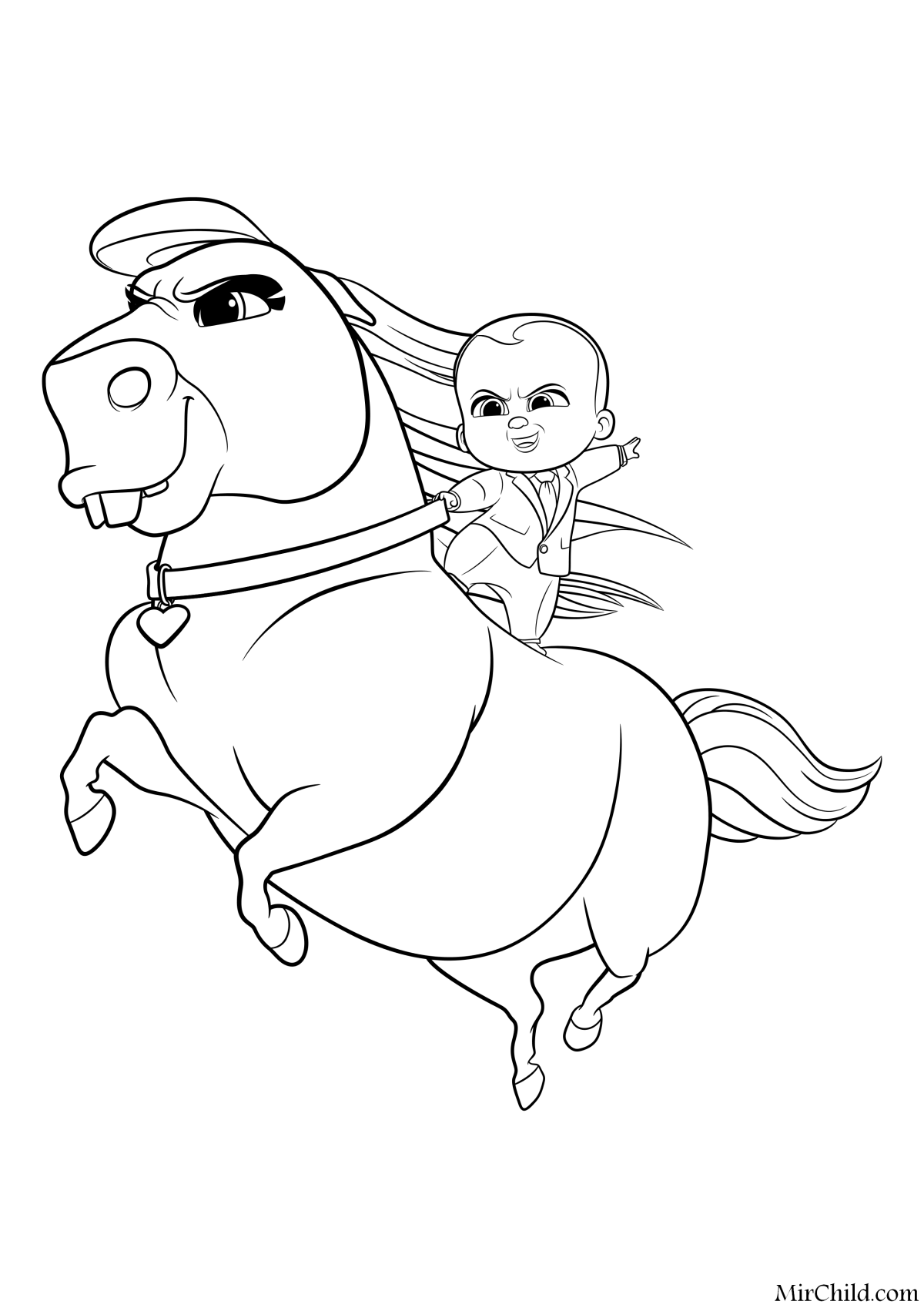 Раскраска босс молокосос 2