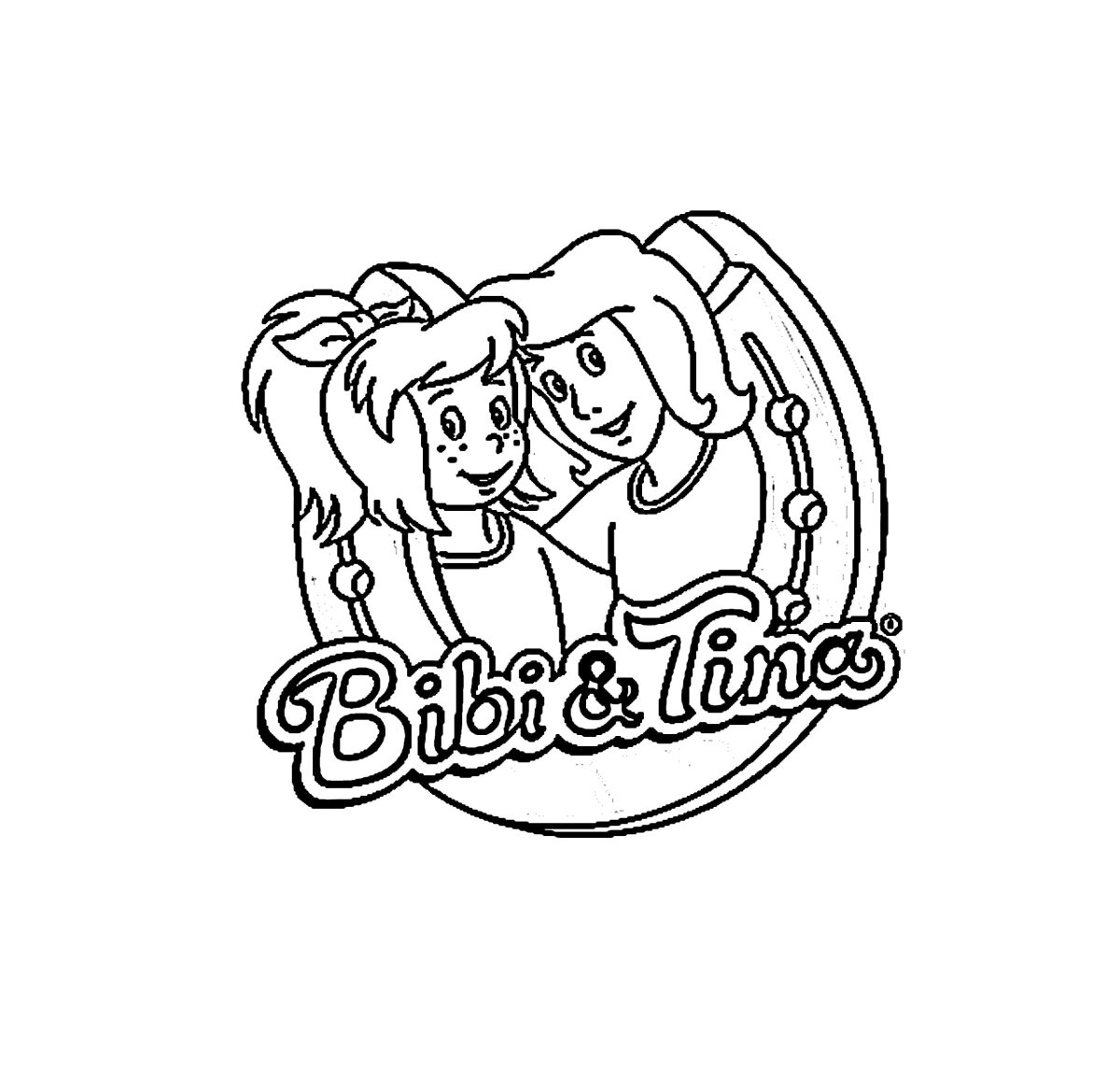 Раскраски Биби и Тина на для детей