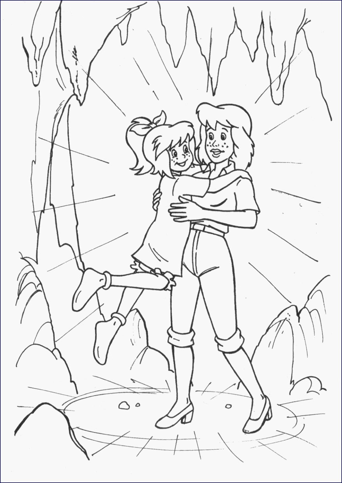 Би би и Тина раскраска