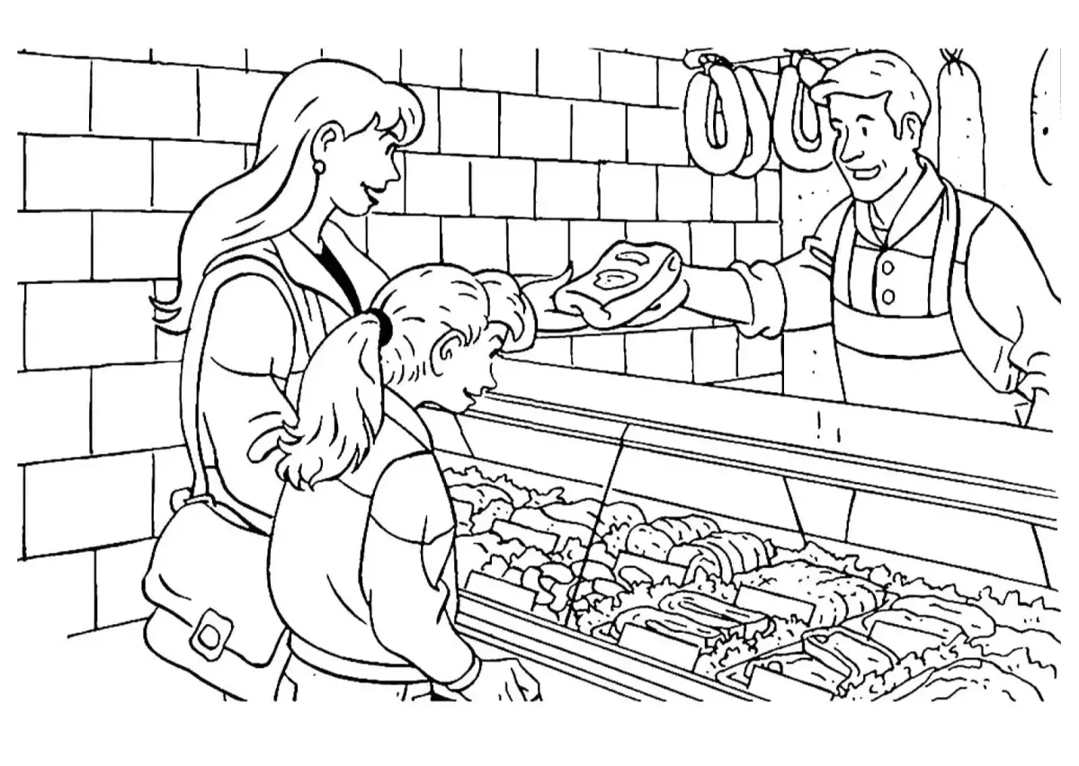 На ферме. Раскраска