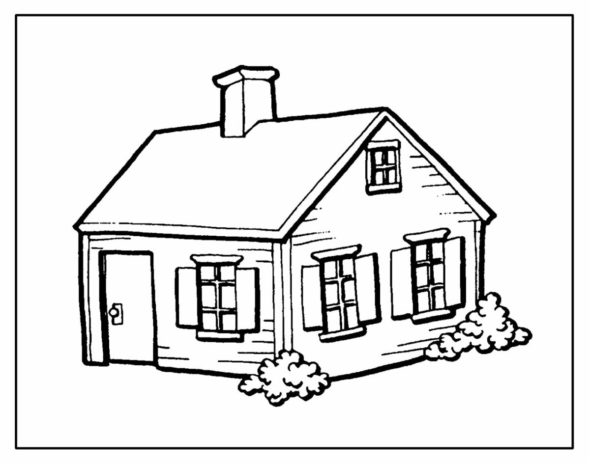 Мышкин домик раскраска
