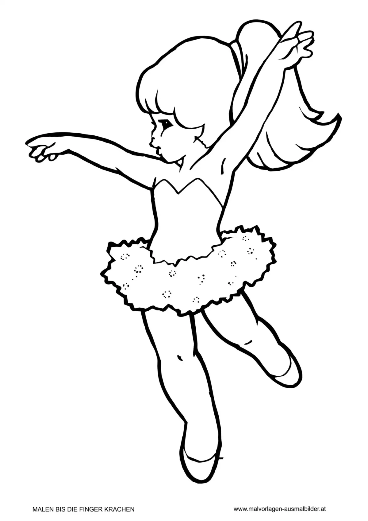 Раскраска "балерины"