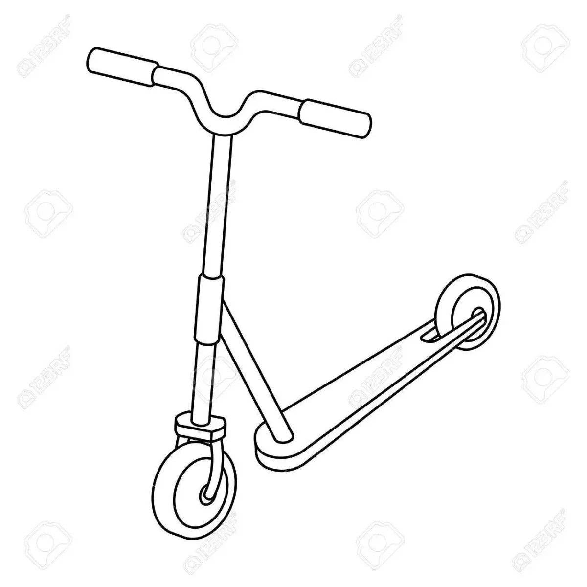 Самокат детский рисунок