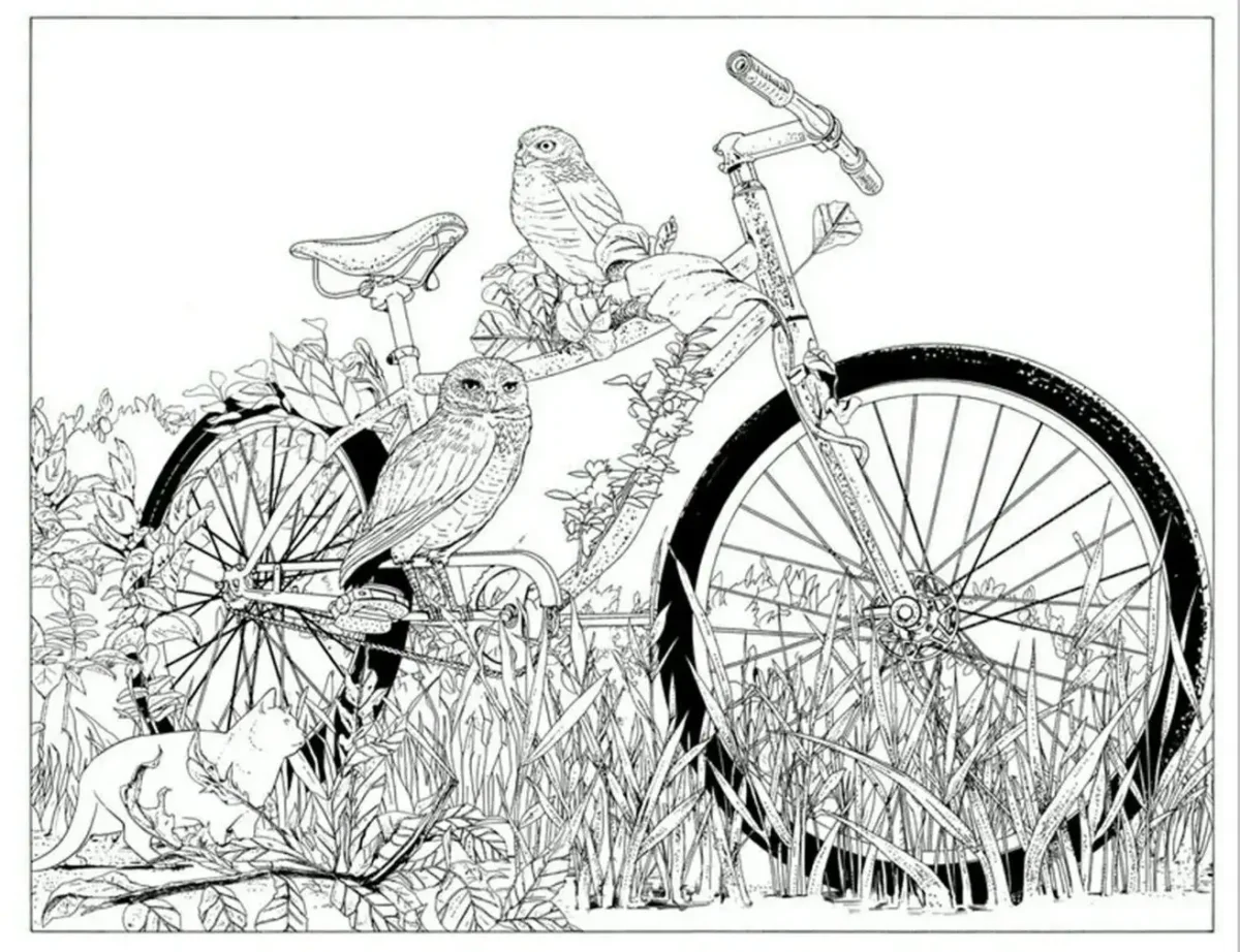 Раскраска электросамокат