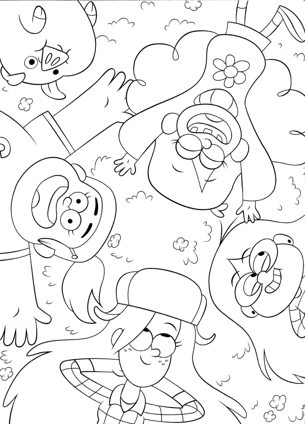 Персонажи Гравити Фолз срисовать