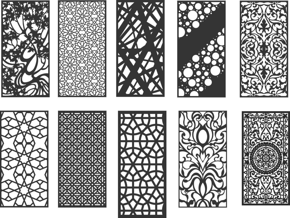 Узор растительный для лазерной резки