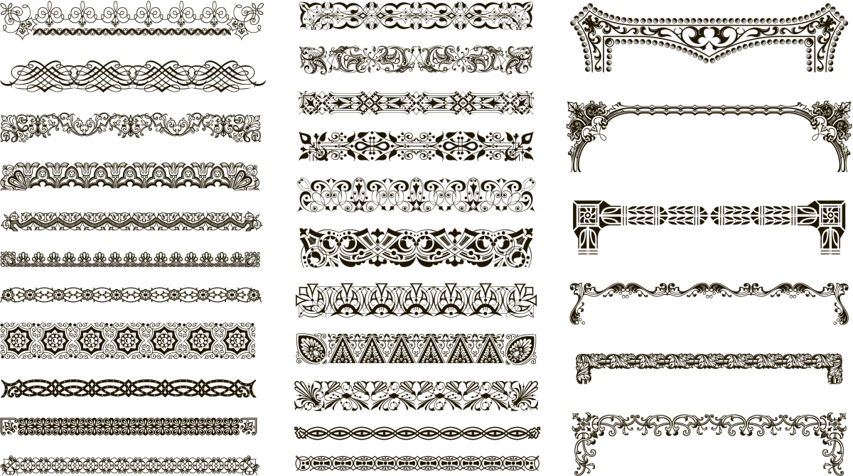 Орнаменты и узоры в линии