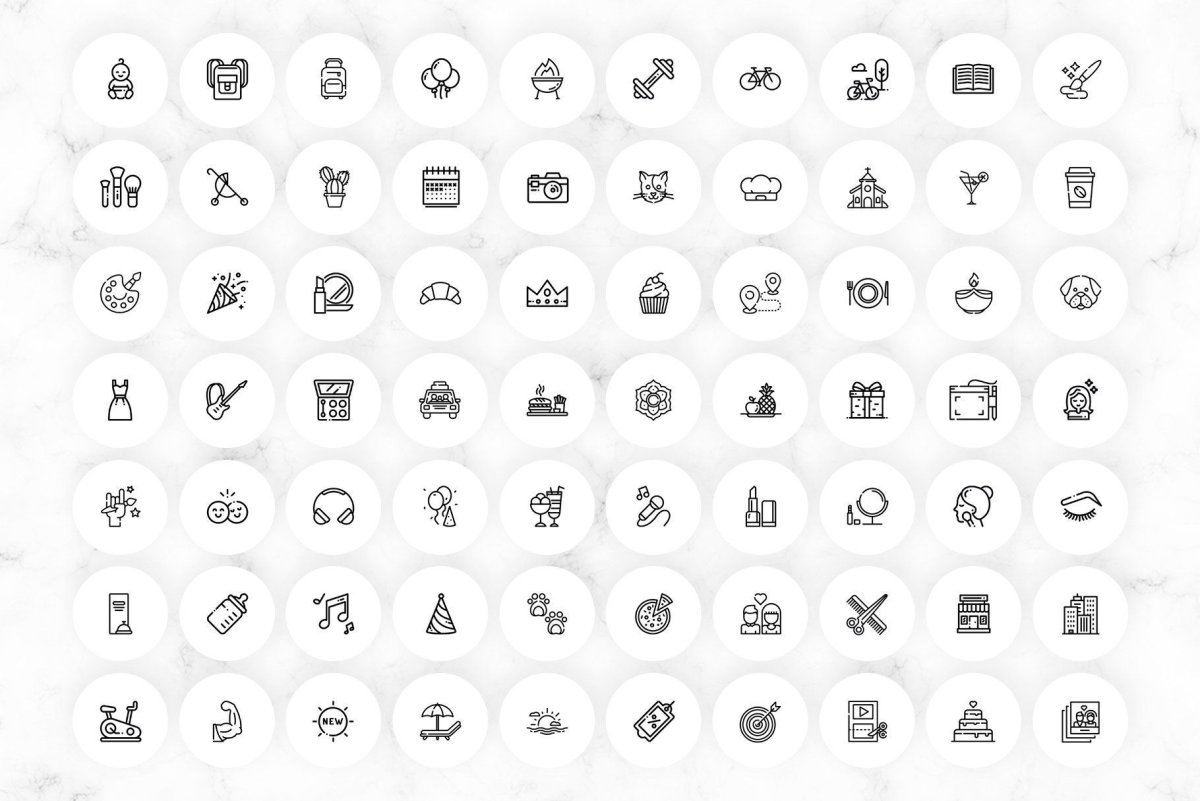 Пиктограммы для хайлайтс