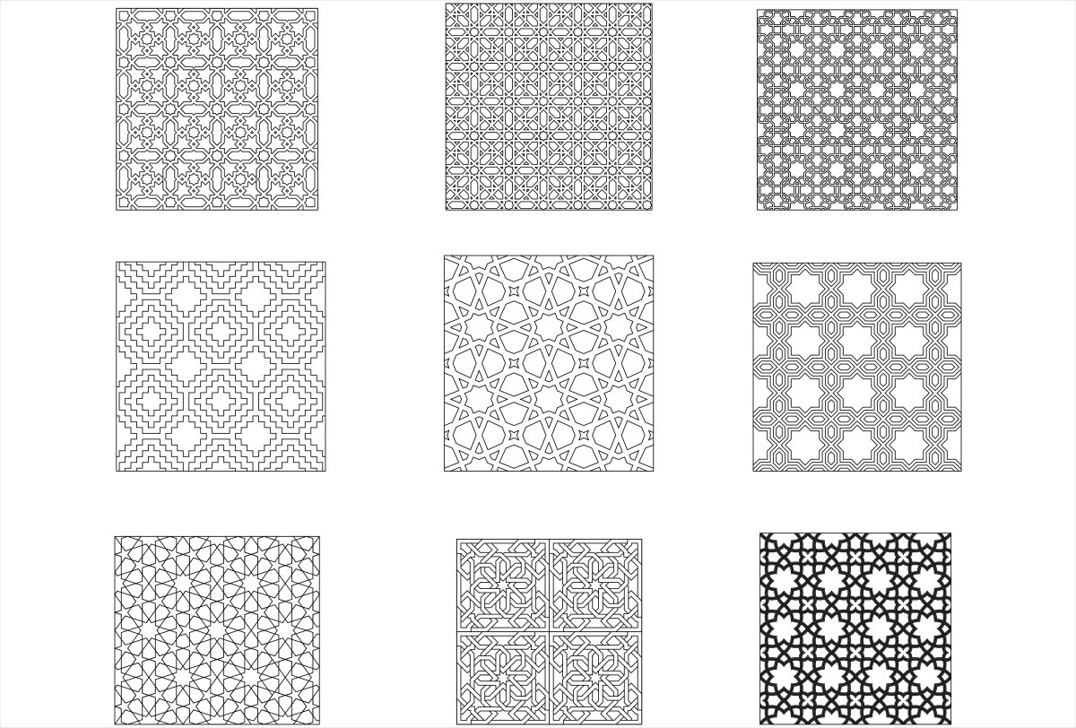 Орнаменты для автокада