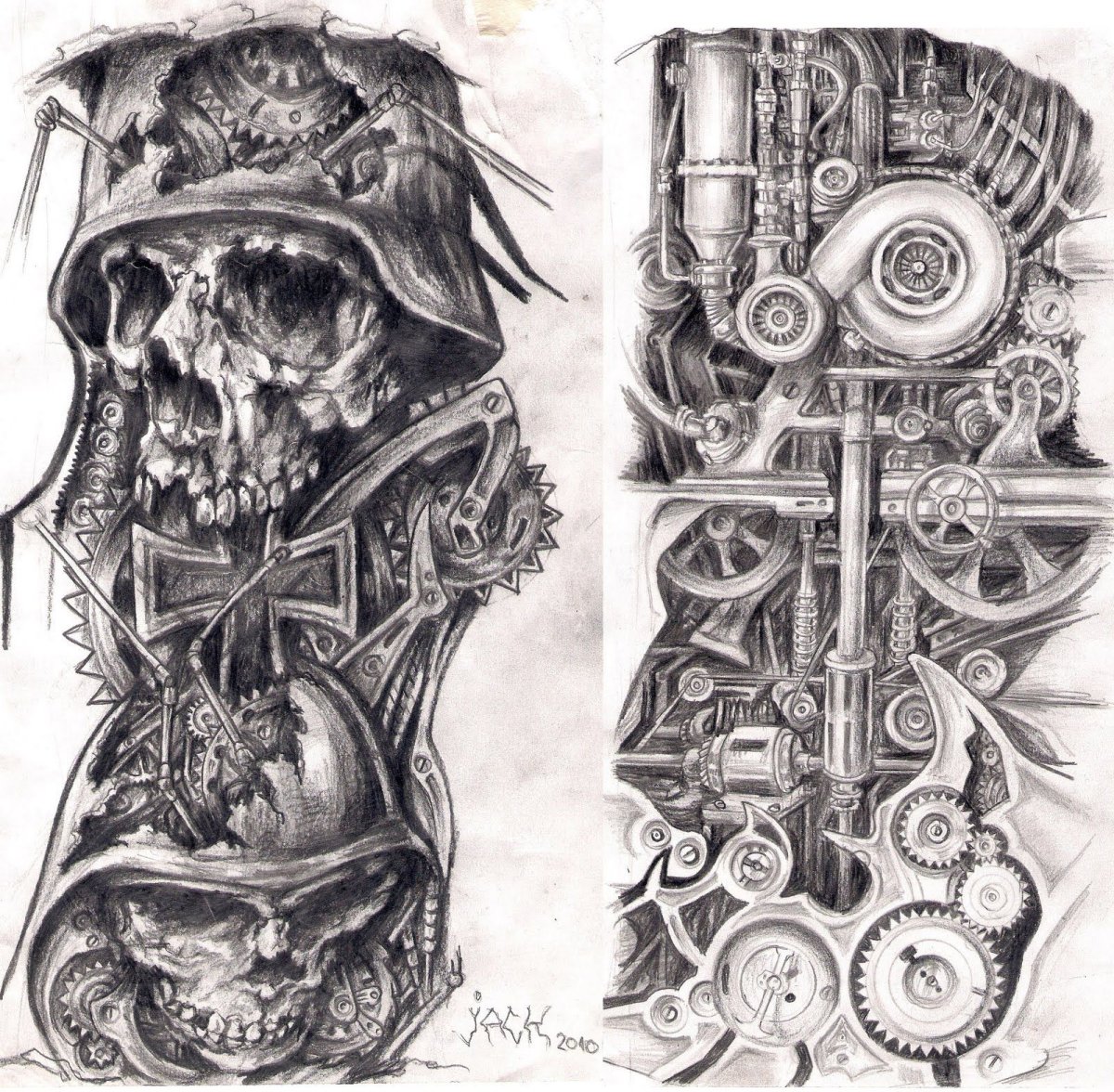 Череп с шестеренками