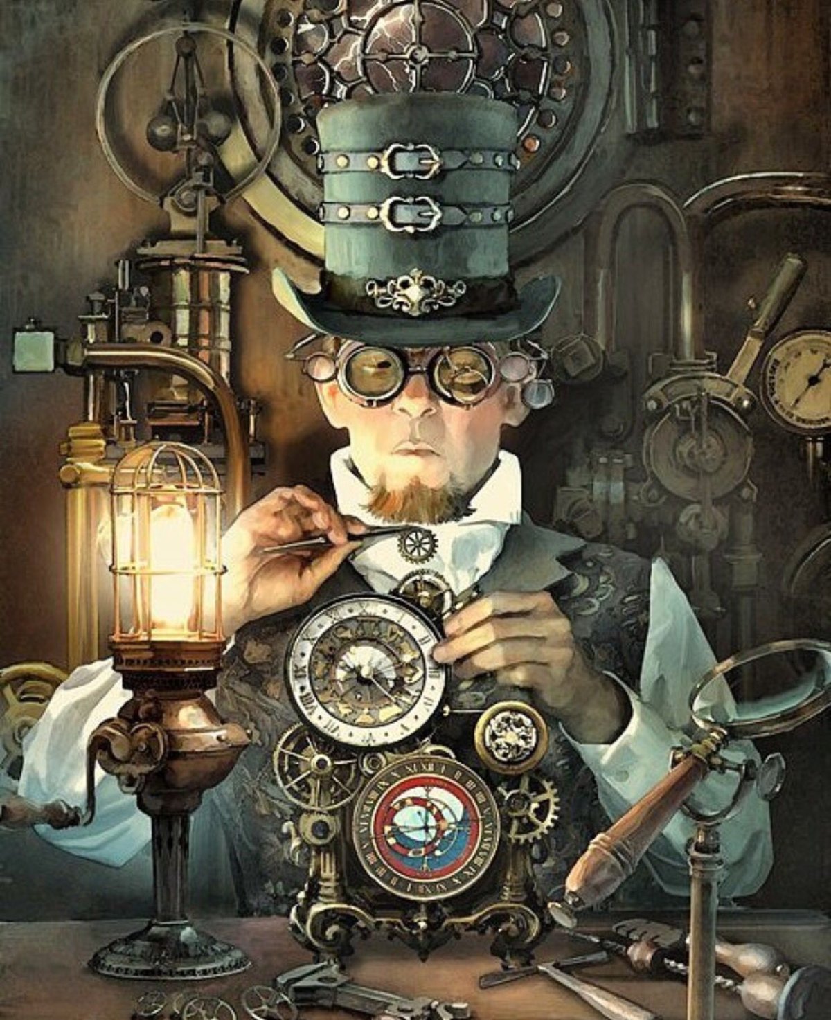 Стимпанк Часовщик Богарт
