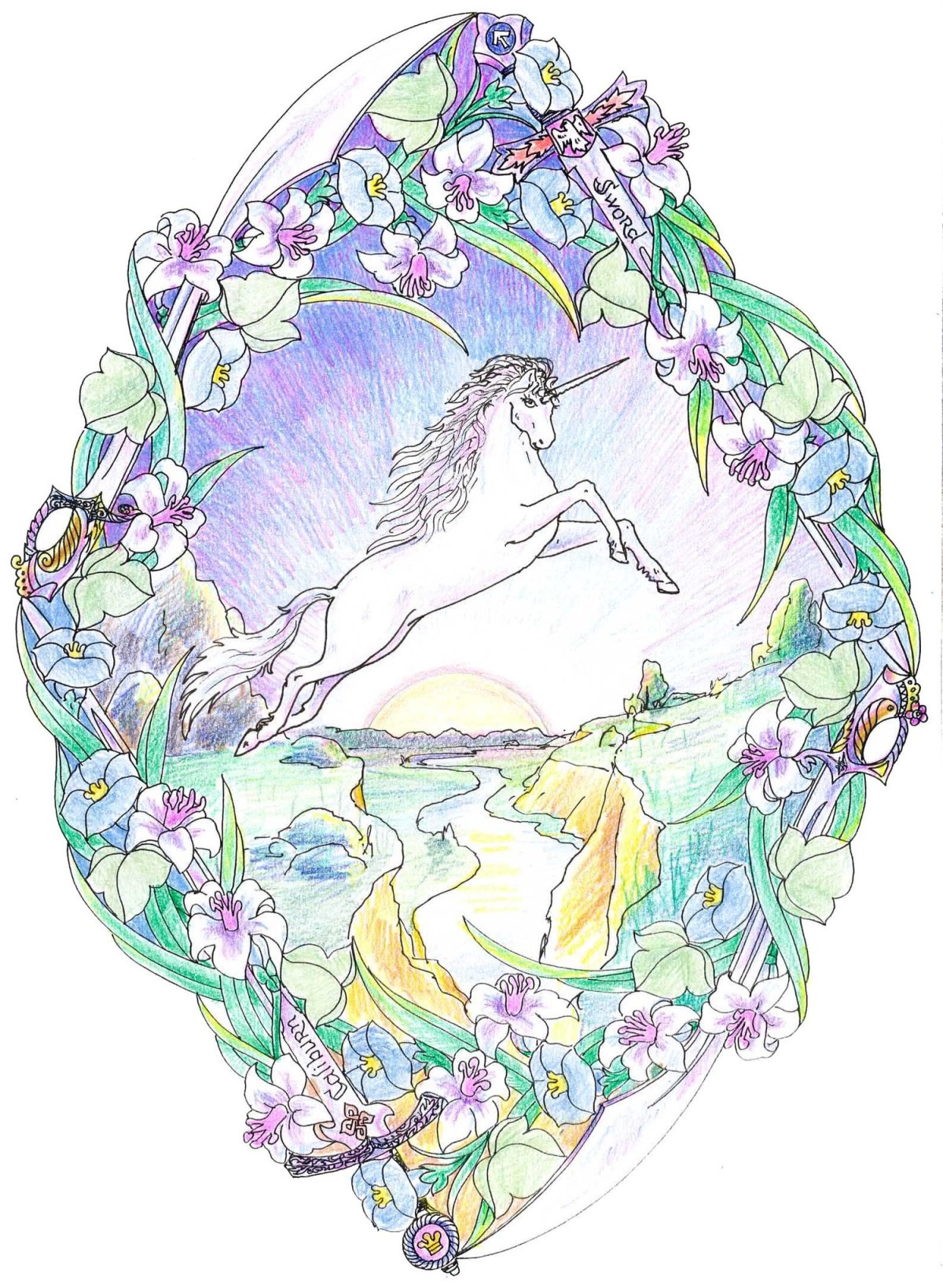 Раскраски красивые волшебные