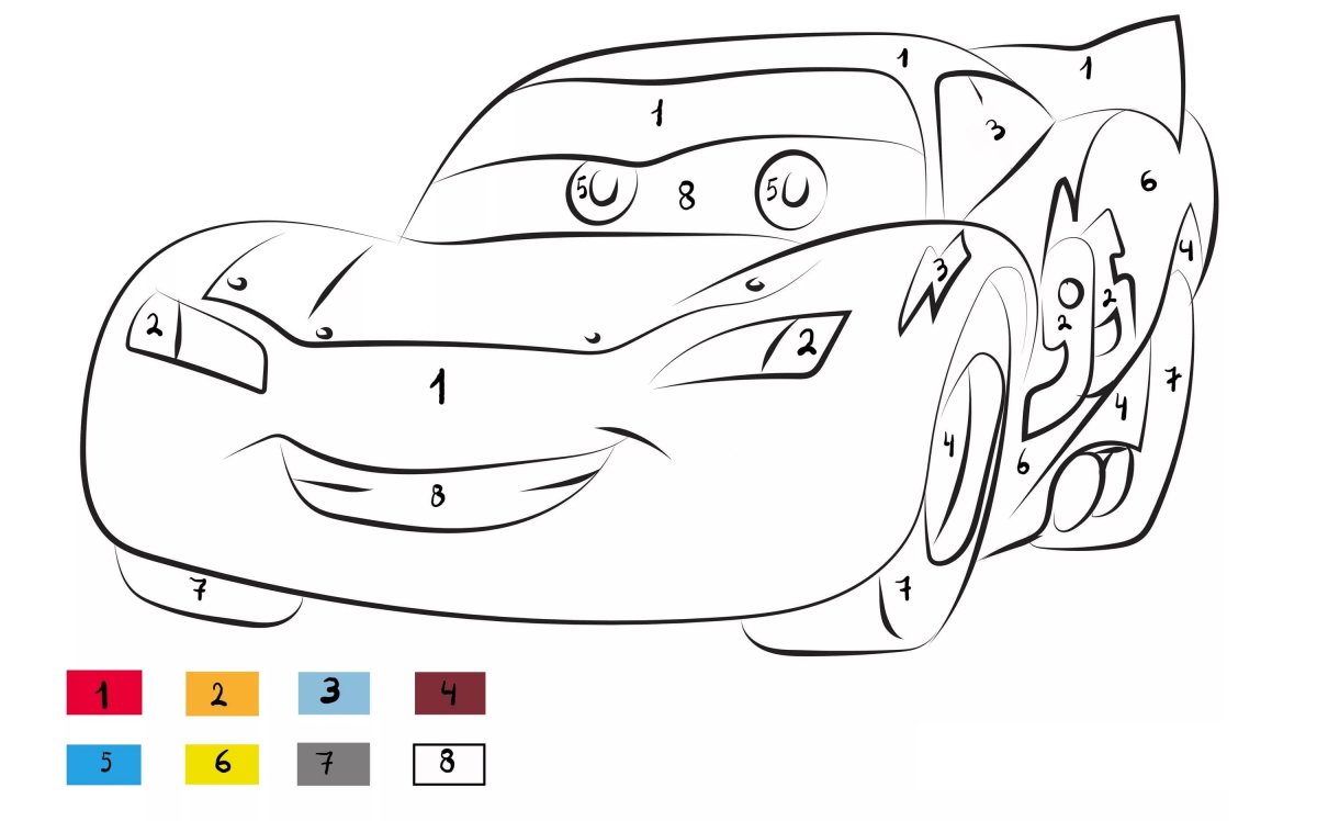 Раскраска по цифрам