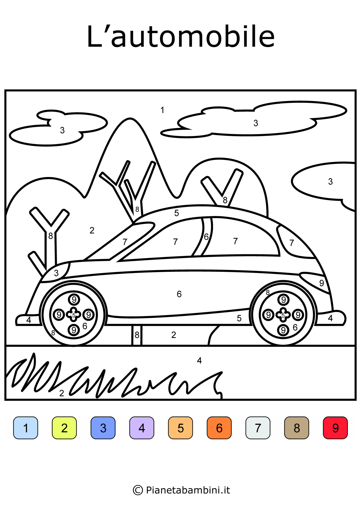 Раскраска по цифрам