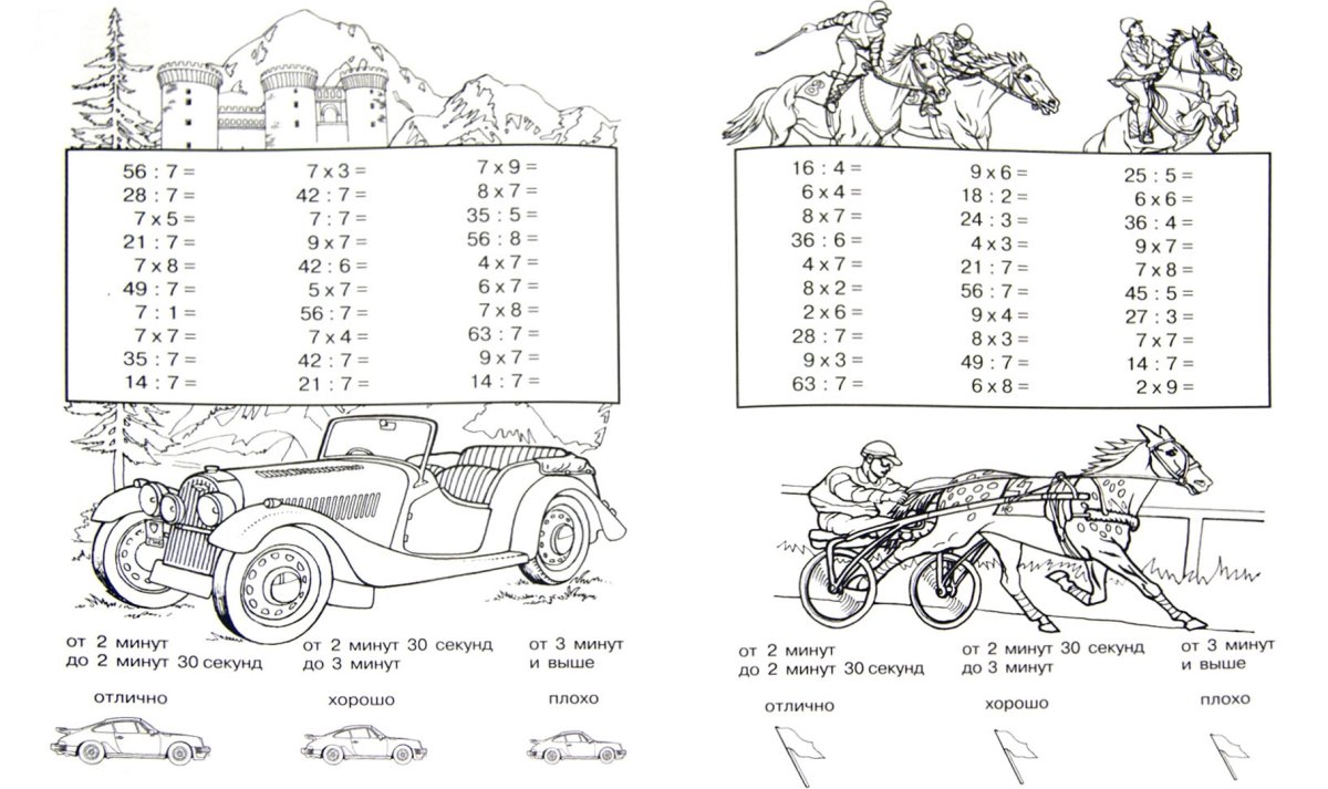 Раскраска по номерам для детей