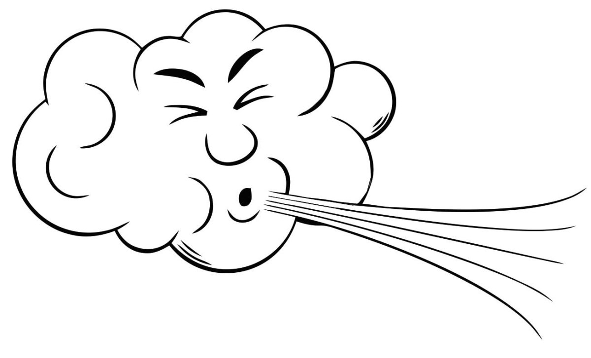 Ветер раскраска