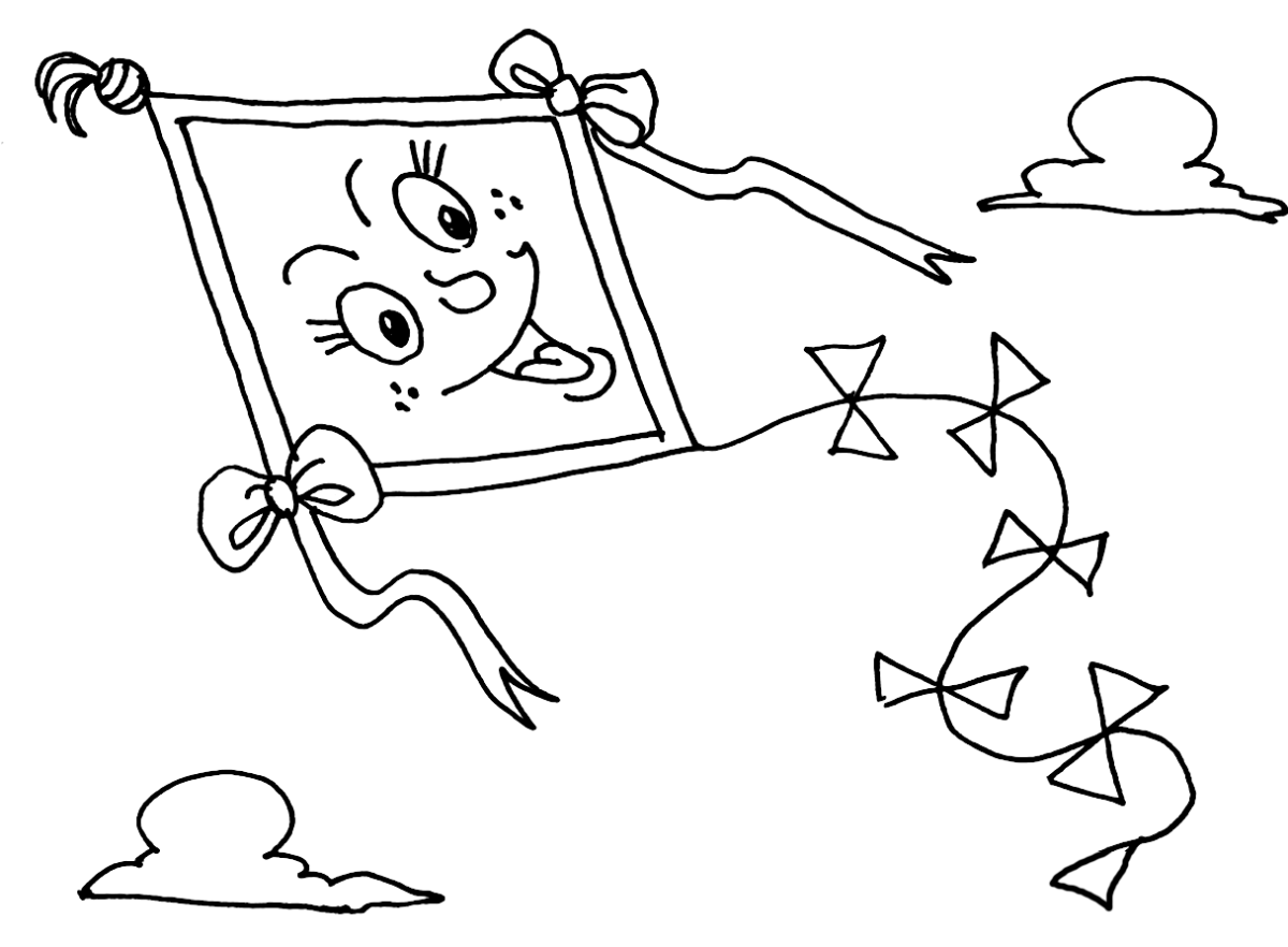 Раскраска ветер для детей 4-5 лет