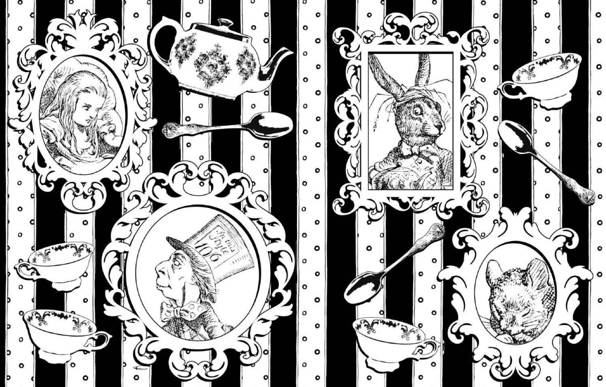 Алиса в стране чудес фильм рисунки