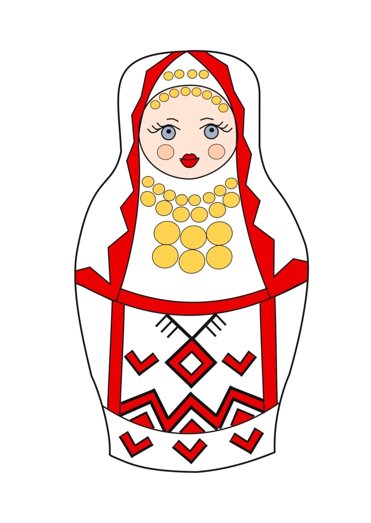 Костюм народа марийцы