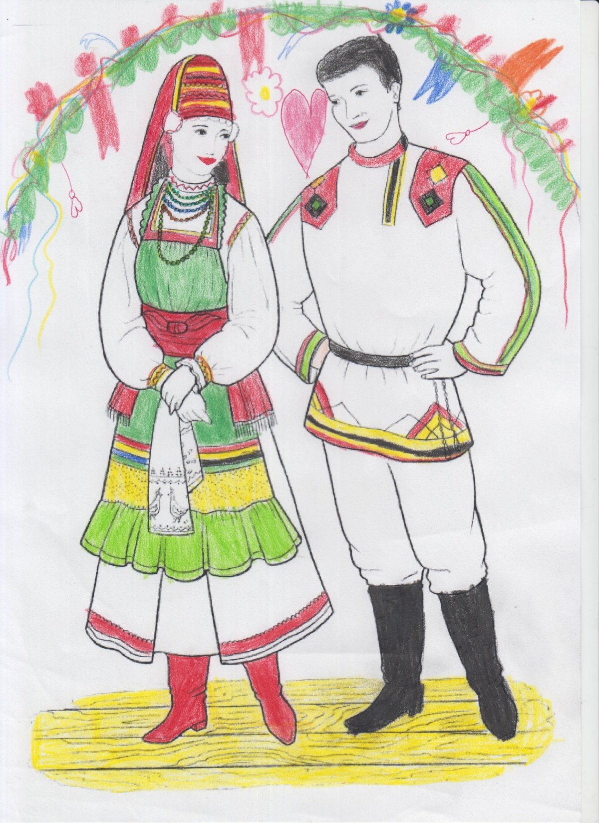 Индеец раскраска для детей