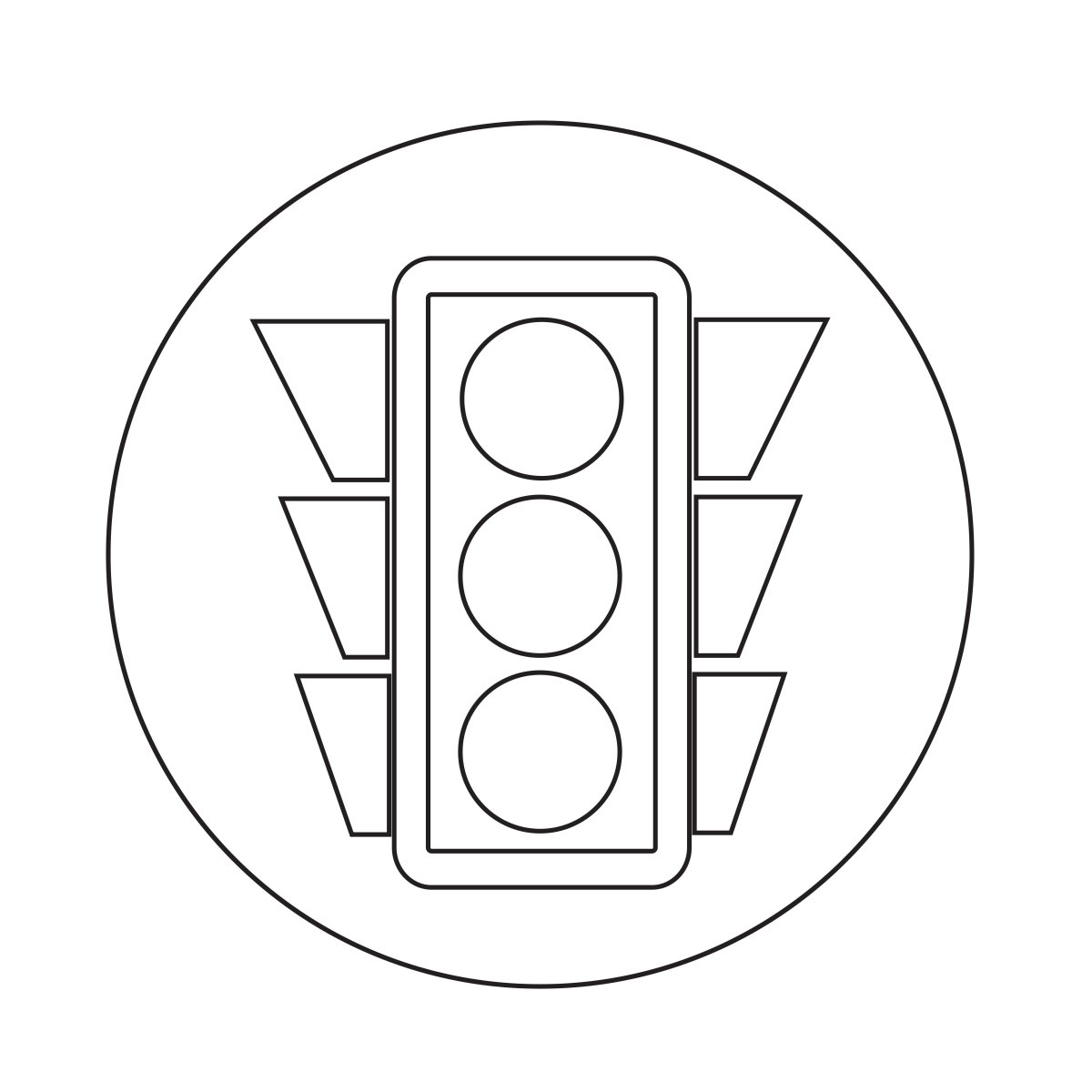 Светофор раскраска