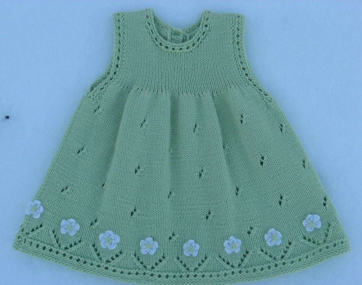 Сарафанчик для девочки спицами