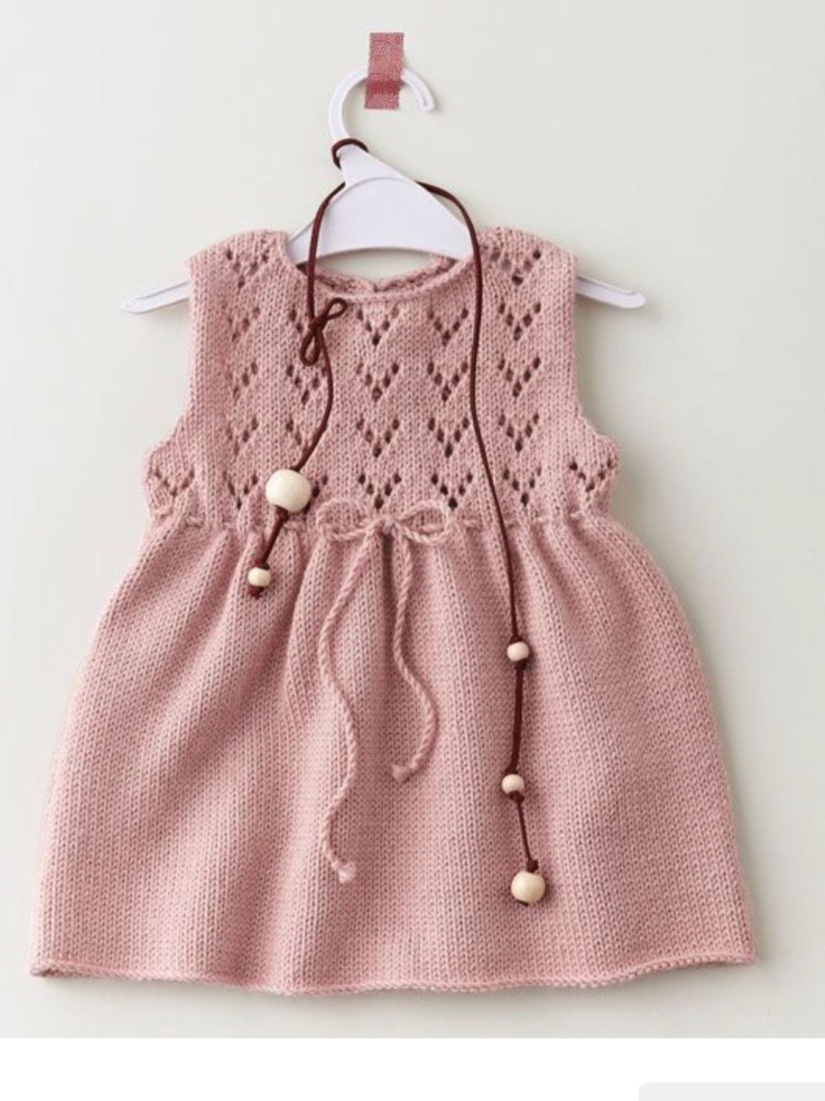 Детское вязаное платье