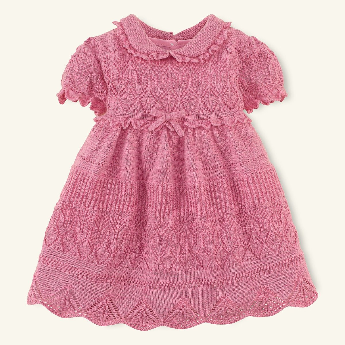 Детское вязаное платье