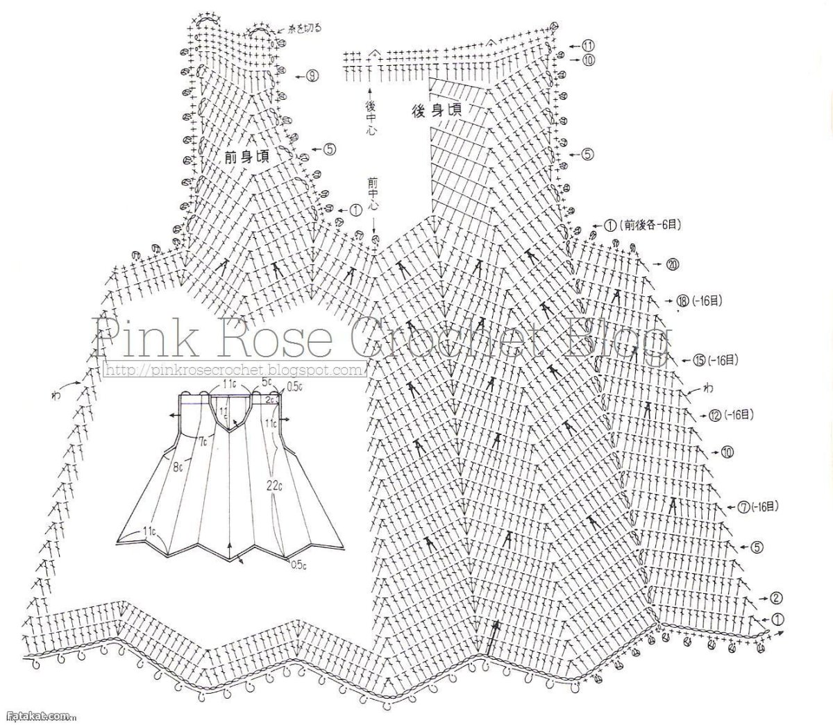 Детские платья крючком со схемами