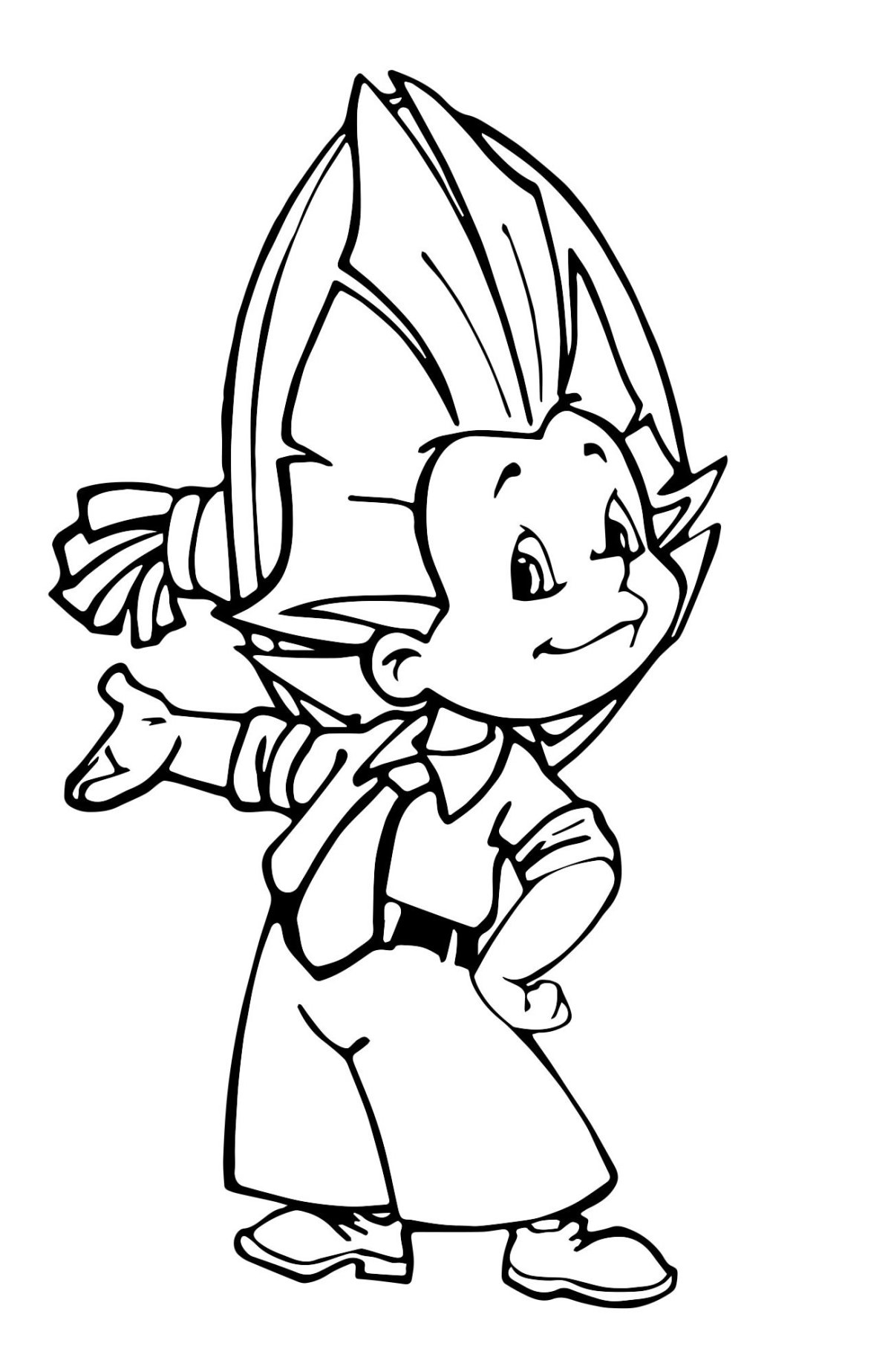 Незнайка Стекляшкин раскраска