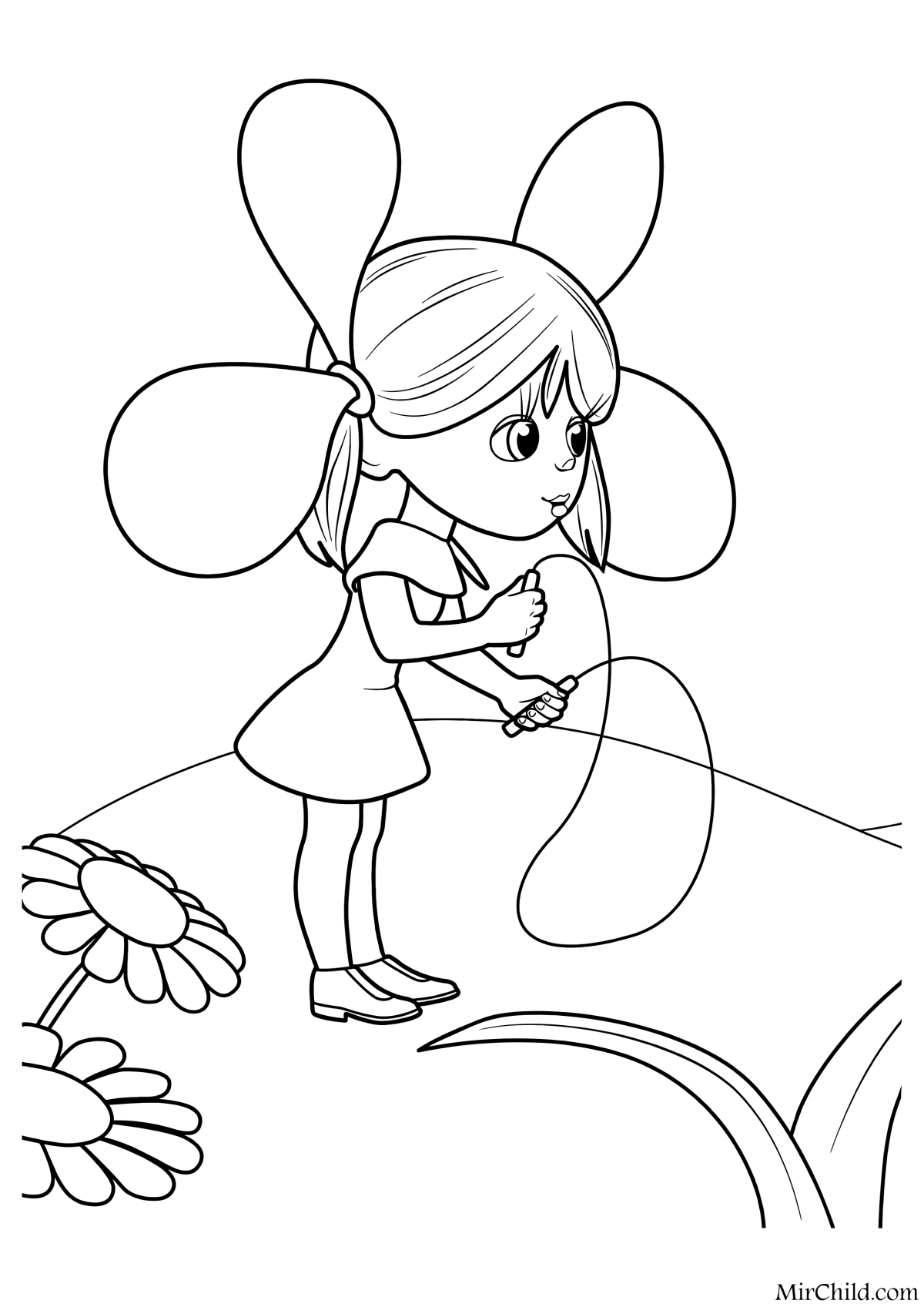 Сиропчик из Незнайки раскраска