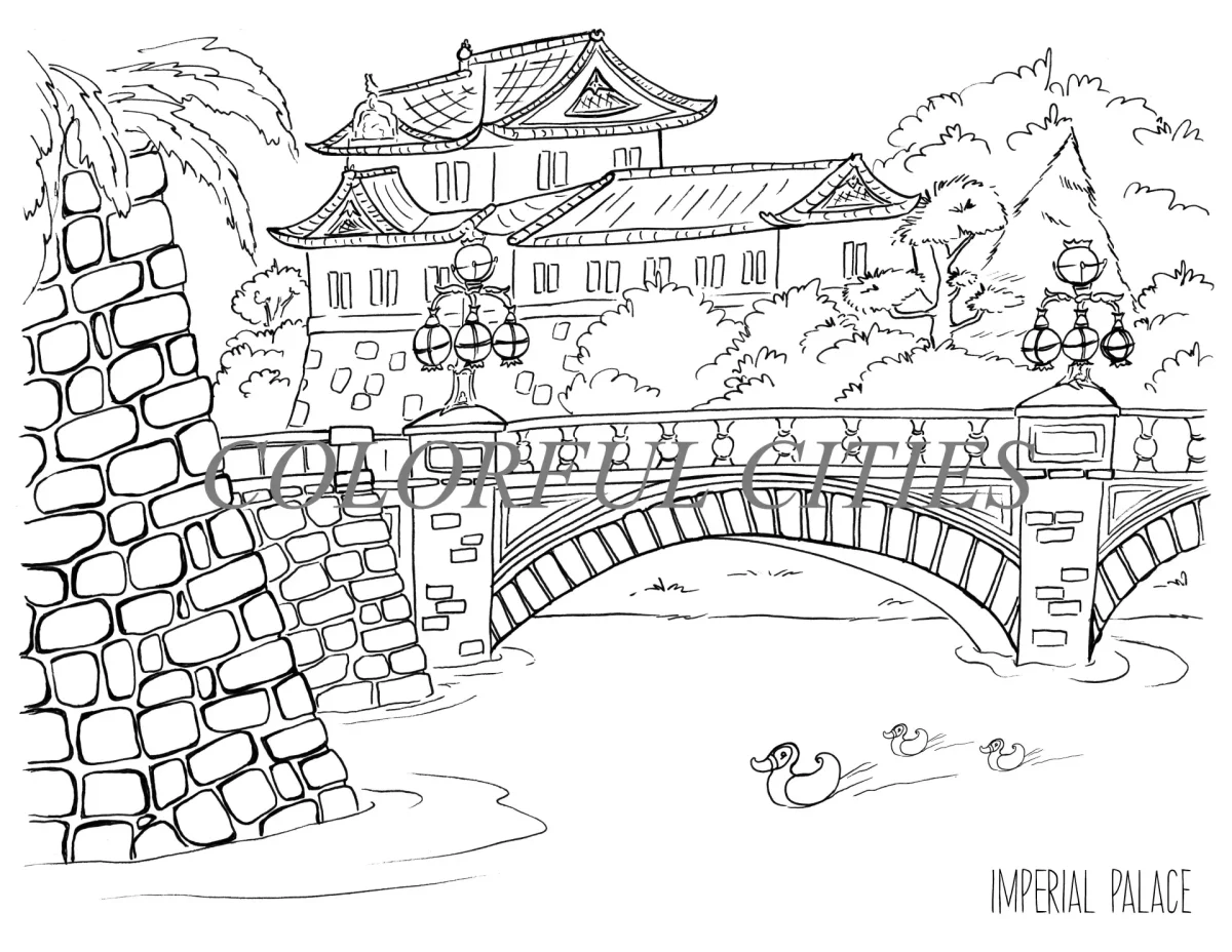 Раскраска Япония