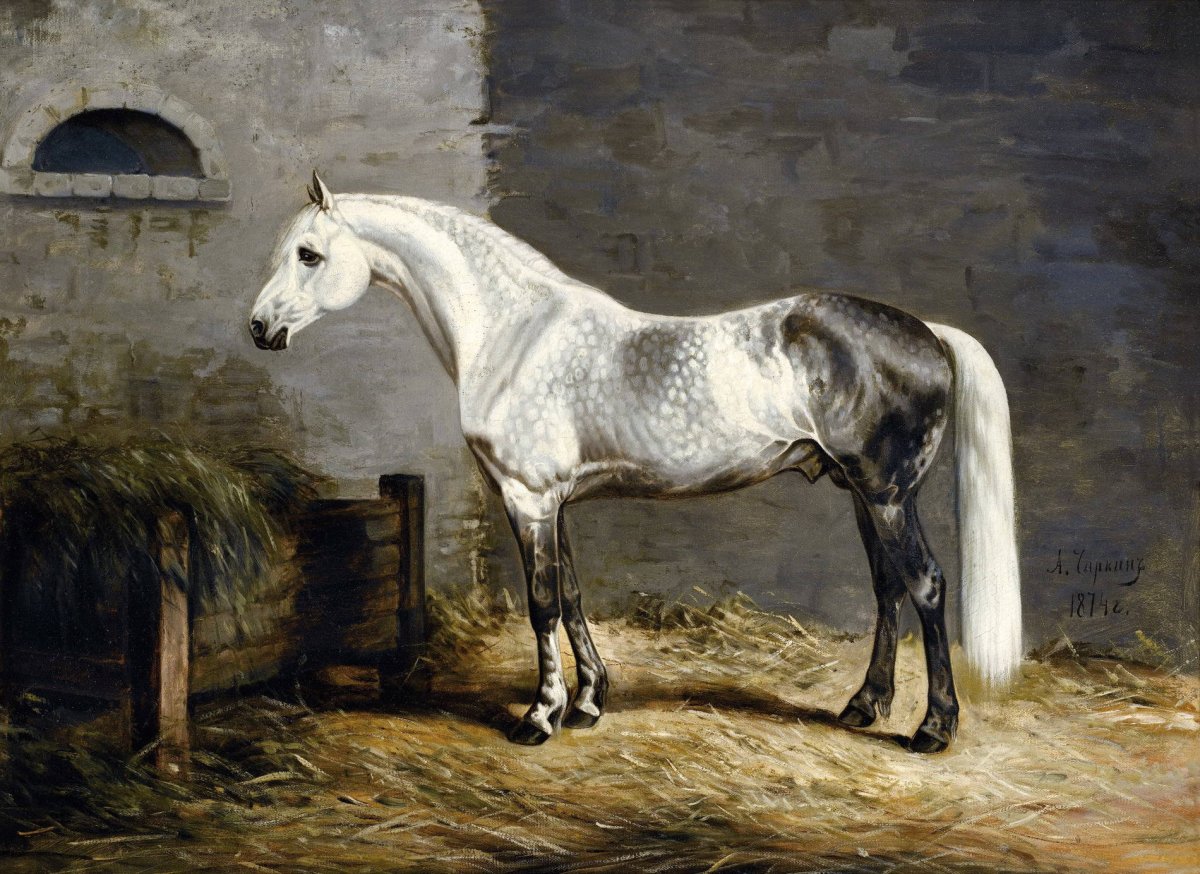 Жеребец изумруд Орловский рысак