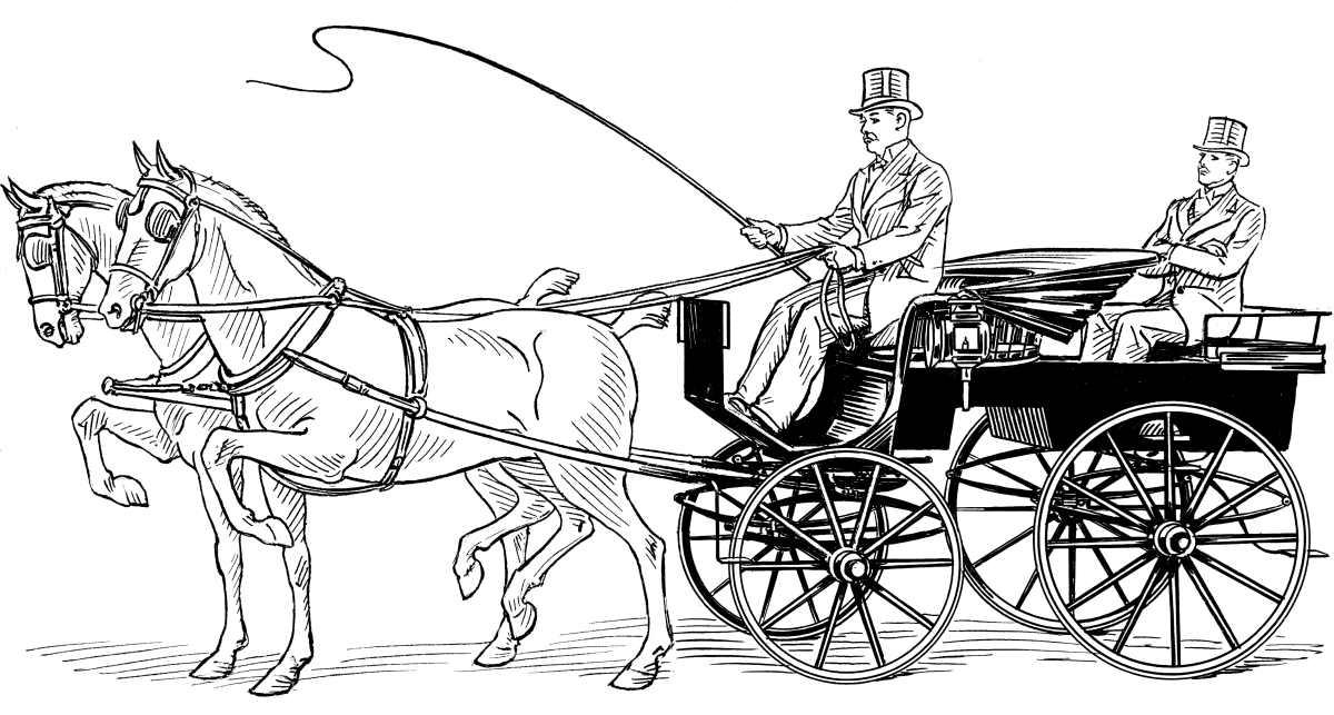 Карета с извозчиком