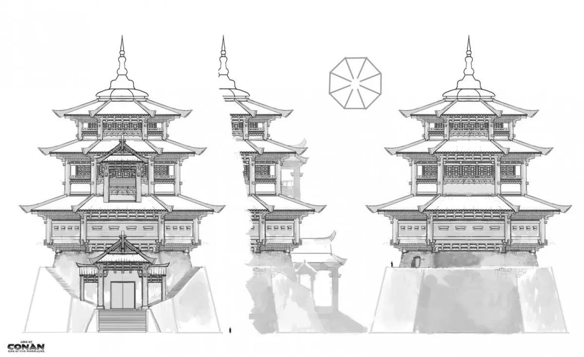 Храм Сюймифушоу Чэндэ чертежи