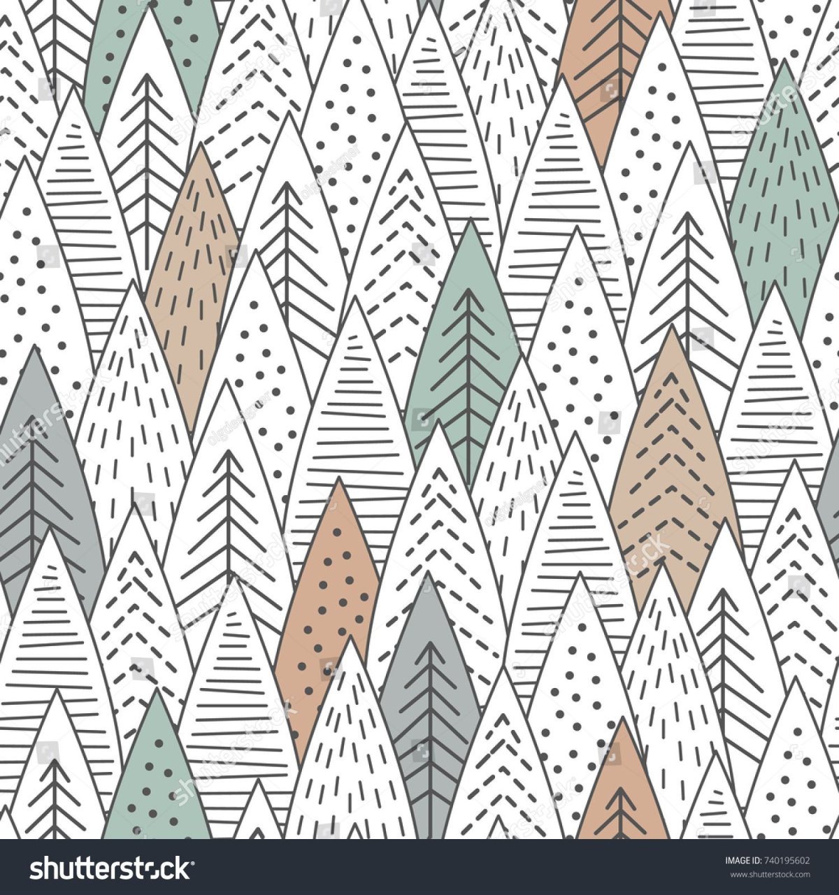 Узоры в скандинавском стиле Графика