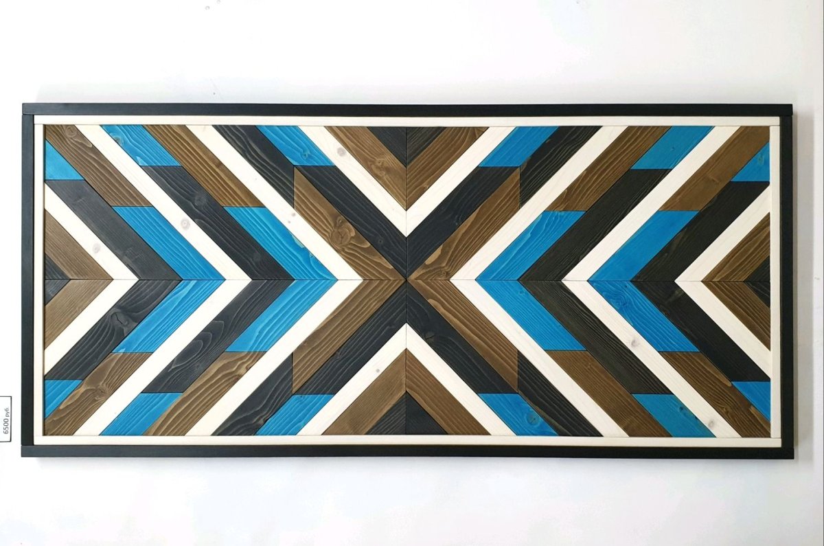 Деревянное панно в скандинавском стиле