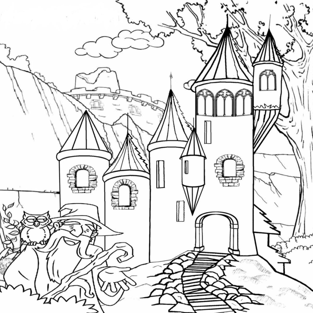 Эскиз сказочного города