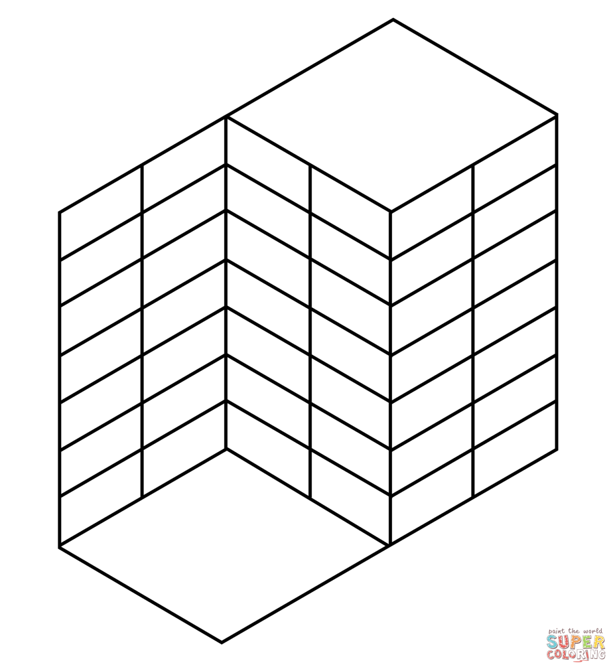 Раскраска иллюзия