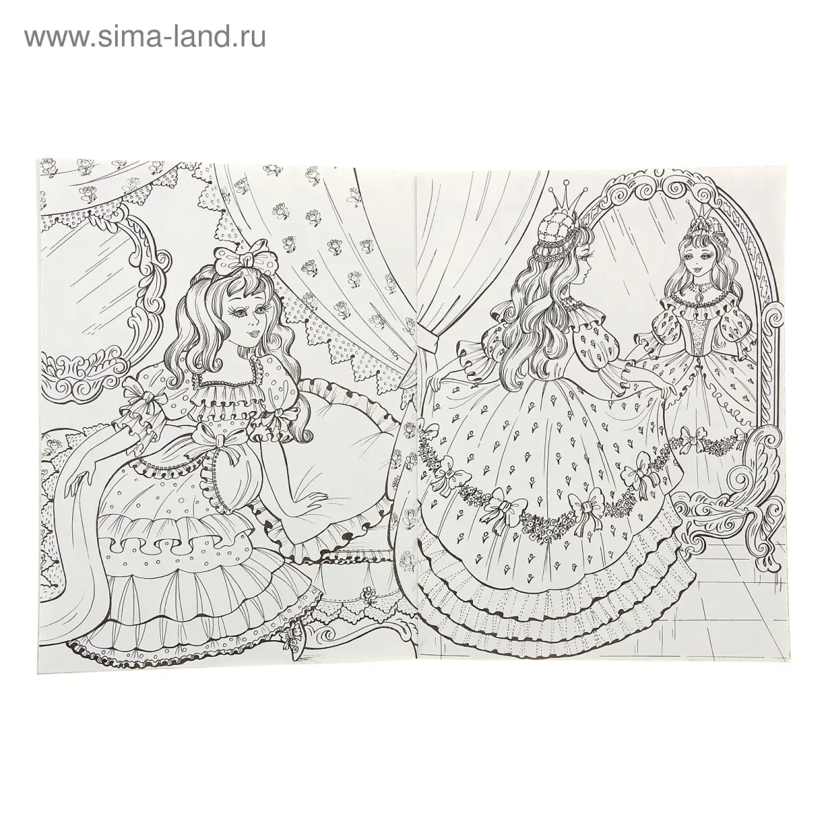 Раскраски для девочек принцессы