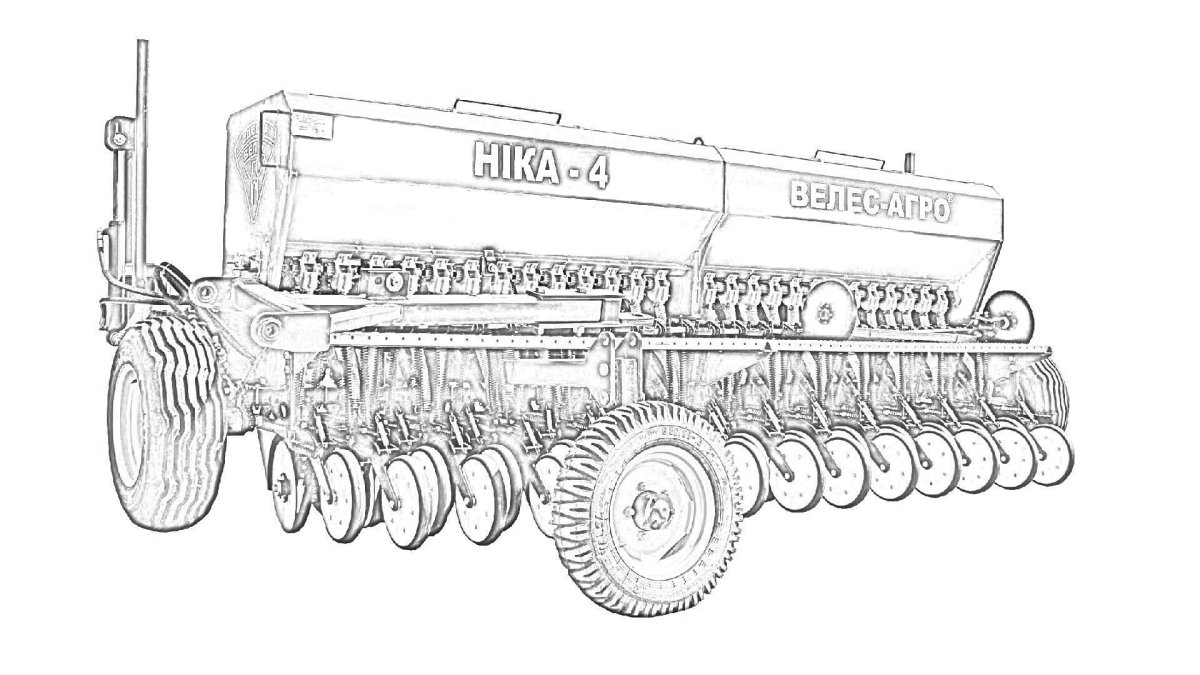 Раскраски для детей уборка урожая осенью комбайн