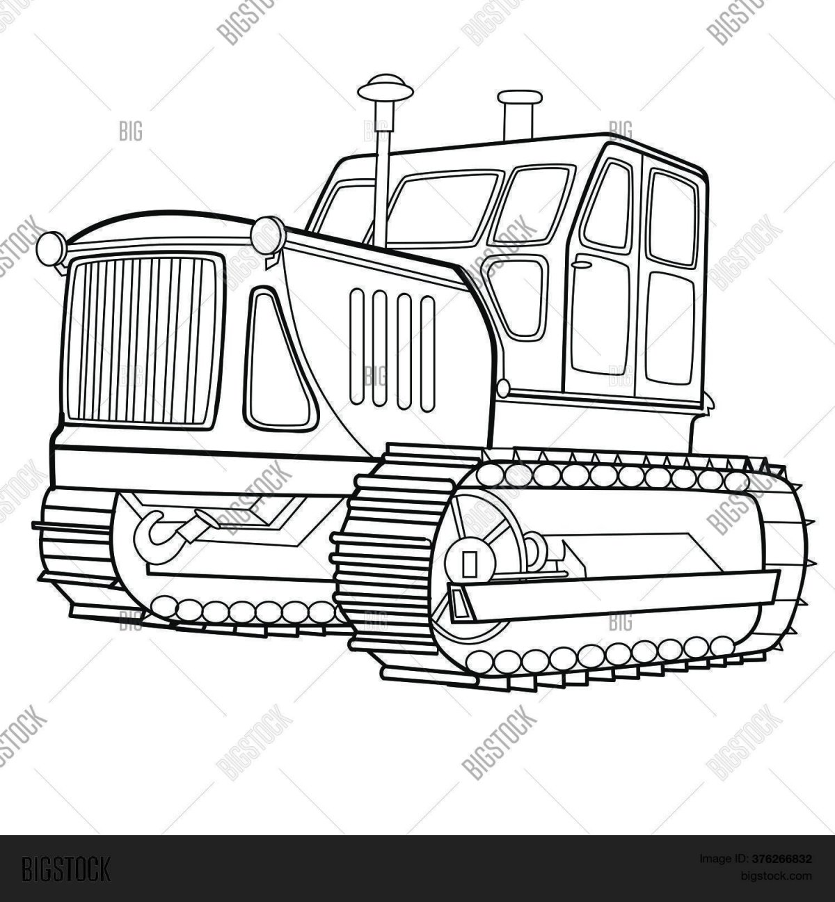 Комбайн Джон Дир раскраска