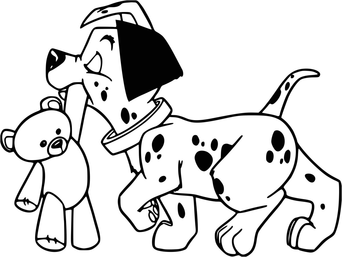 Раскраска далматинец