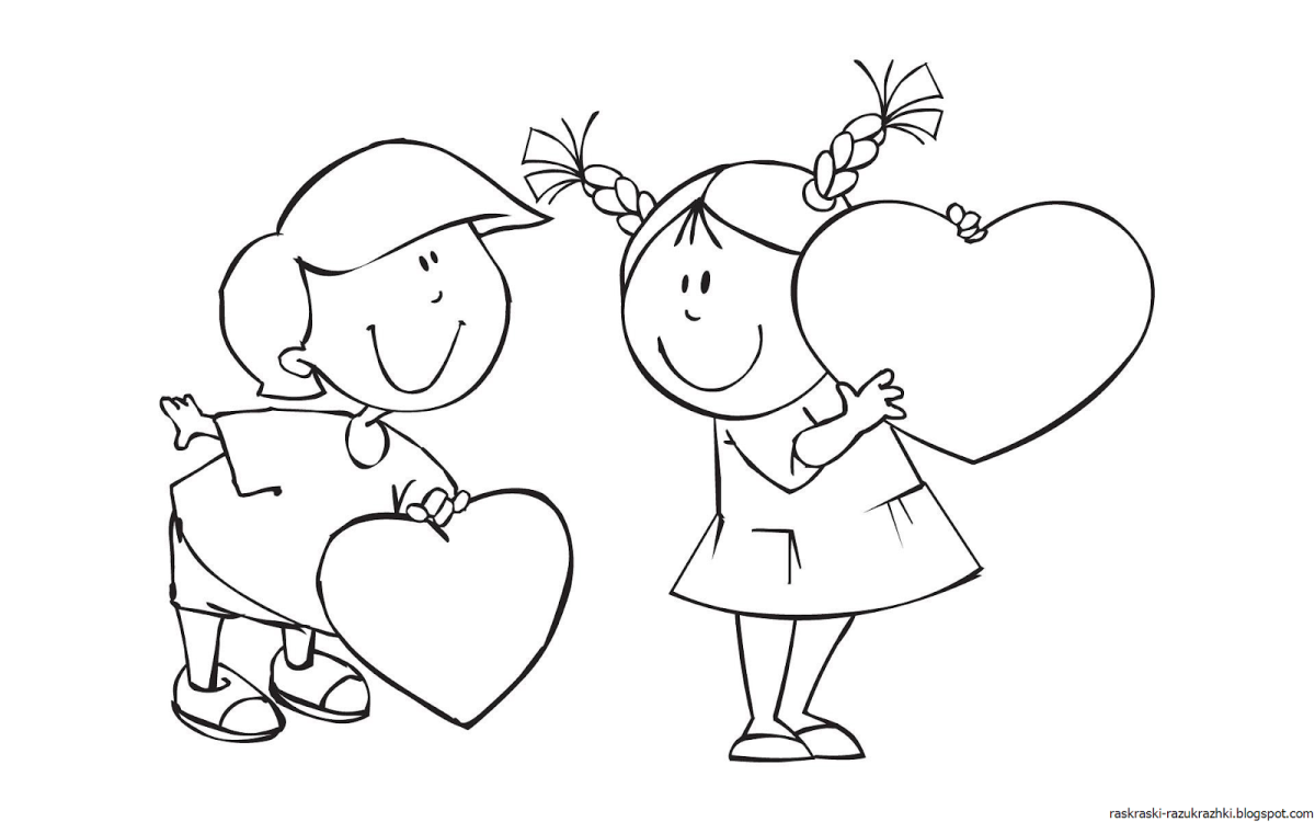 Раскраска дом и семья