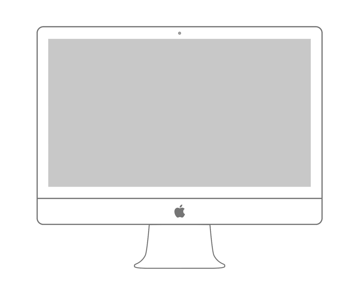 Монитор нарисованный