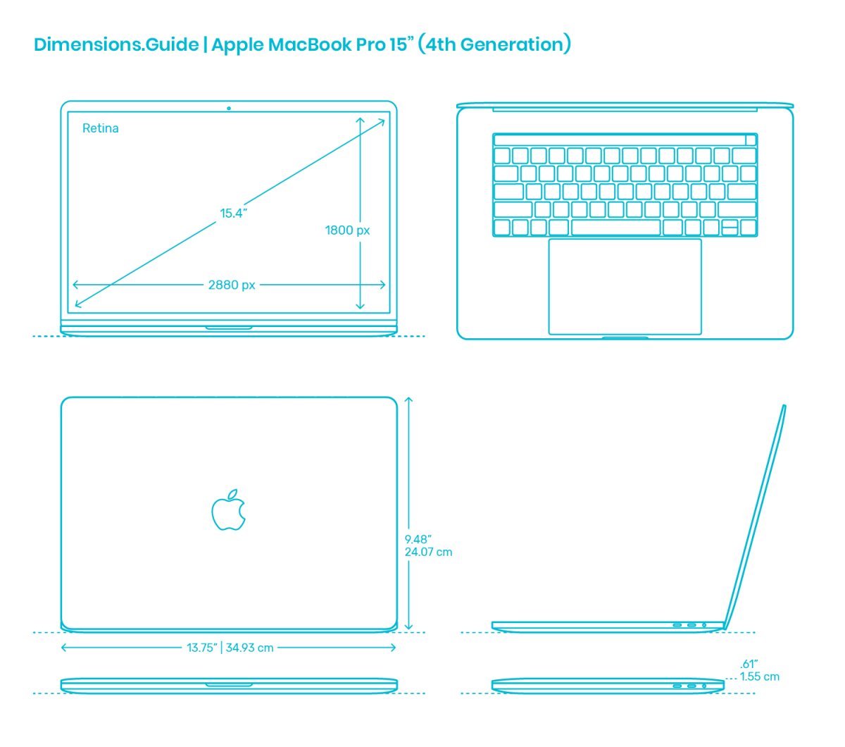 Габариты макбук Эйр 13