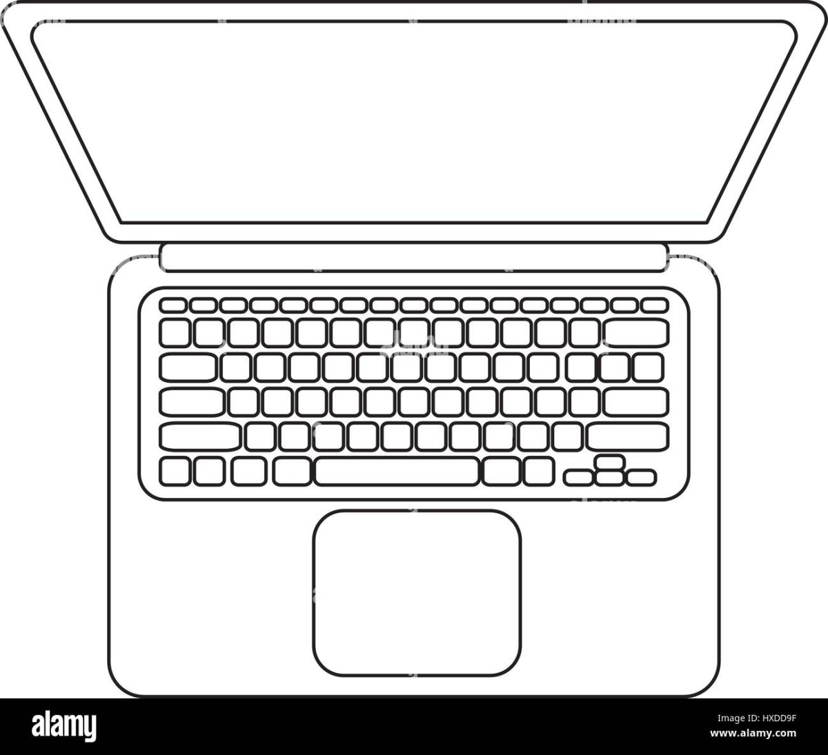 Макбук раскраска