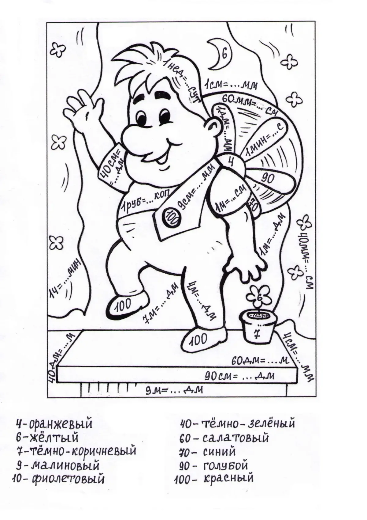 Раскраски по номерам герои мультфильмов