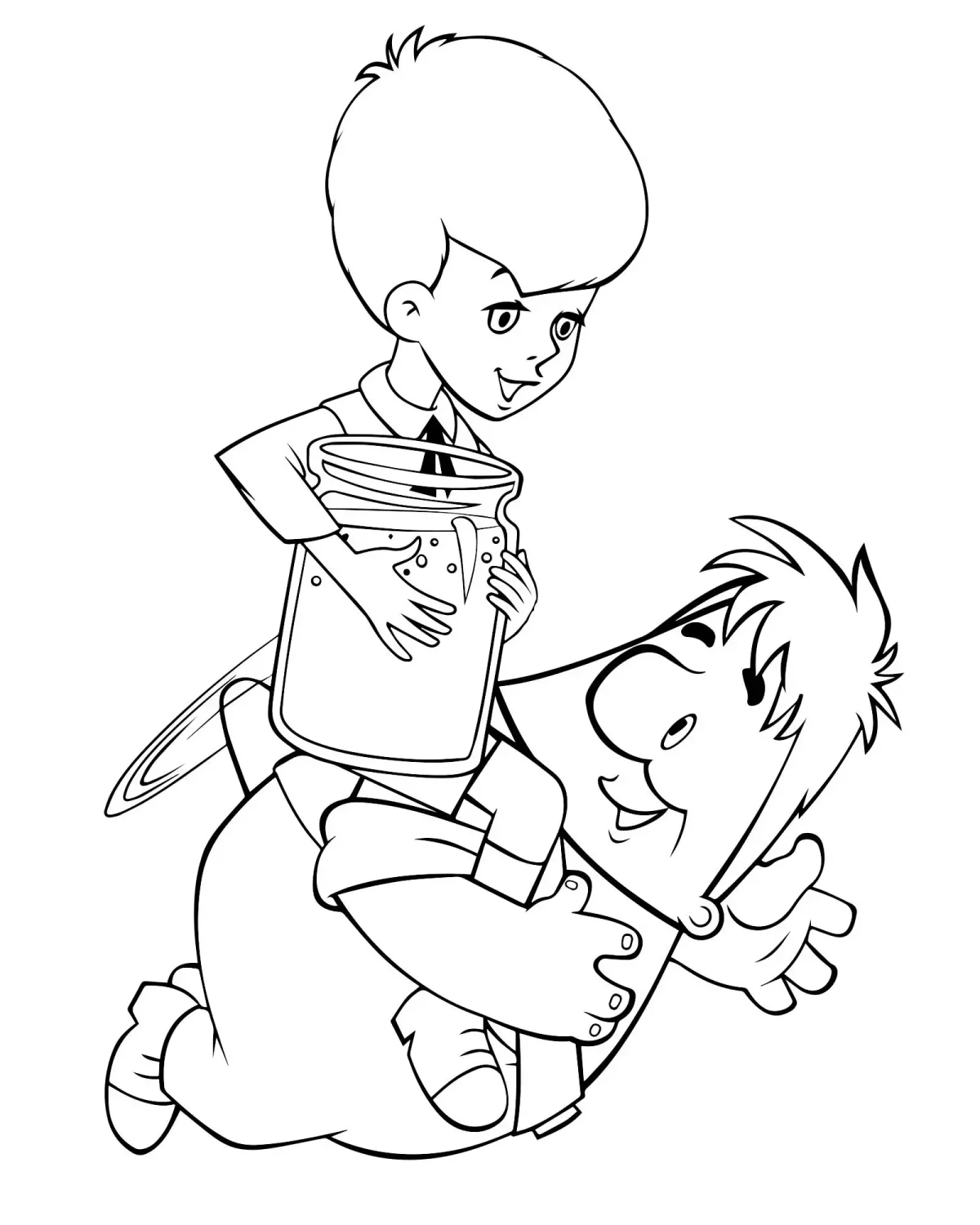 Раскраска по цифрам носорог