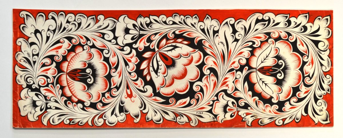 Хохломская роспись Кудрина орнамент